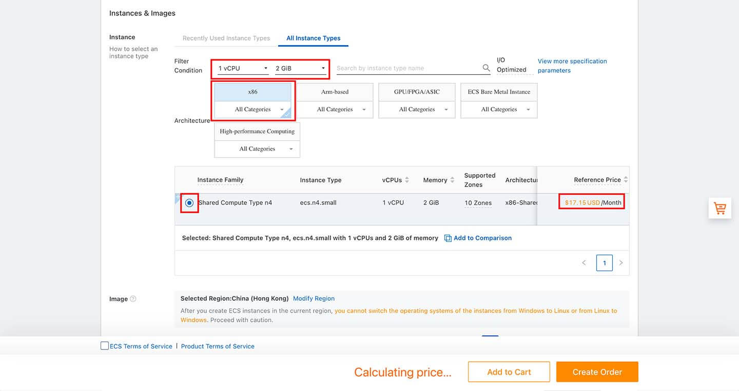 ECS Details AND Price