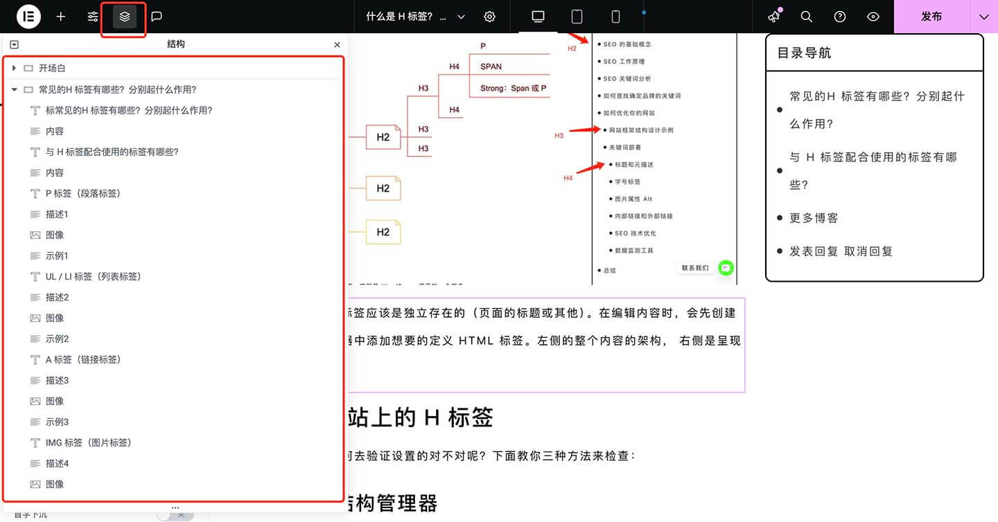 Elementor 结构