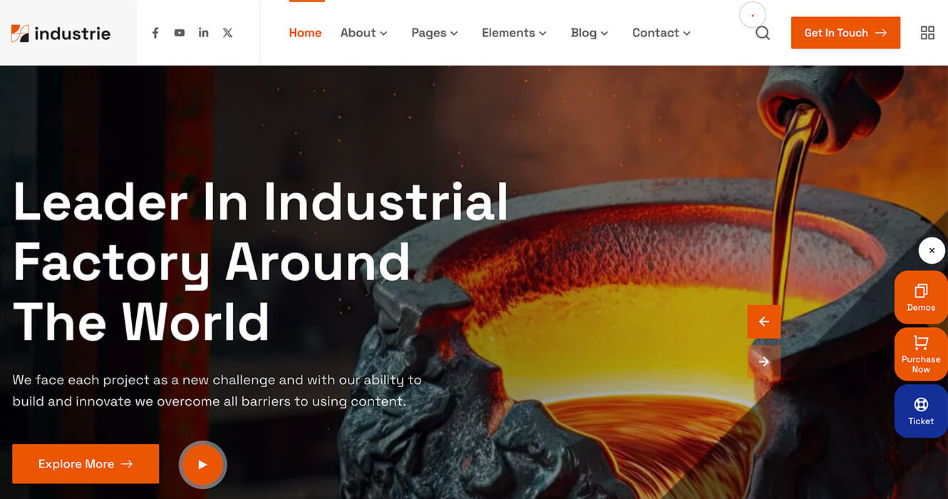 ThemeForest 工业化主题