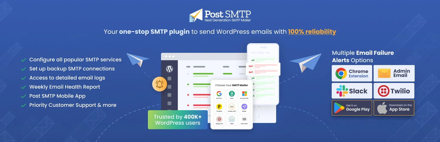 优秀的表单插件:高效收集客户询盘信息 12 PostSMTP邮箱插件