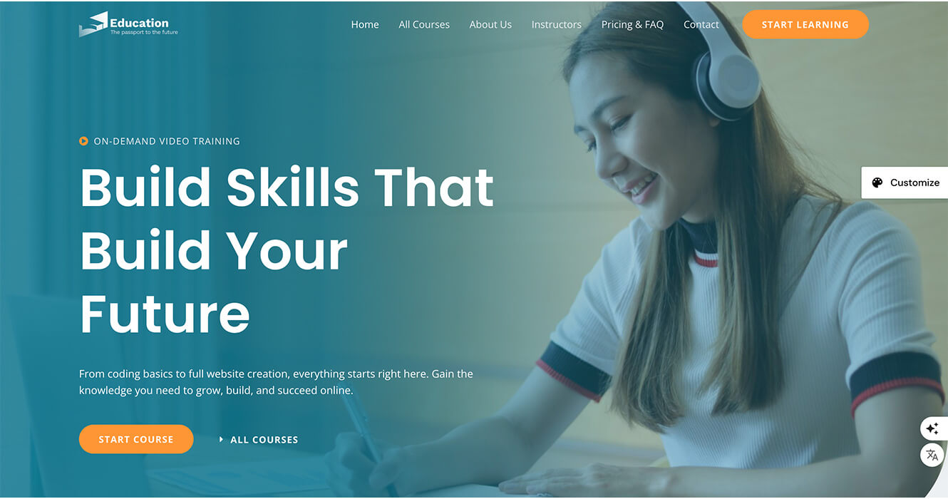 免费的Astra主题模版online-courses
