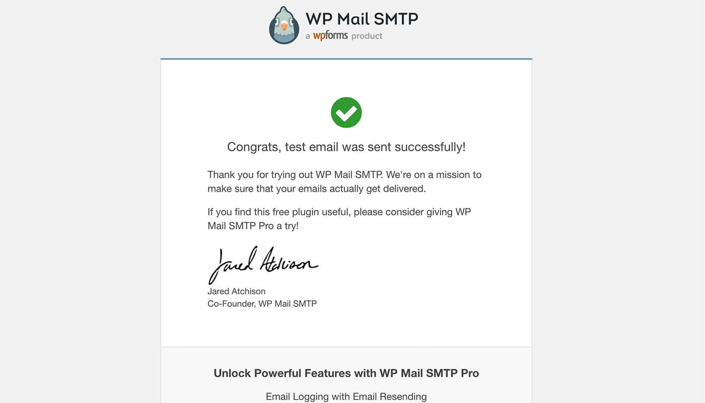 WP Mail SMTP 教程:配置 SMTP 收发邮件 16 发送测试邮件
